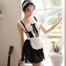 Load image into Gallery viewer, Cute Maid Cosplay Uniform French Apron Maid Servant Lolita Costume Babydoll Dress Erotic Lingerie Role Play Maid Outfits