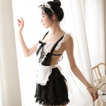 Load image into Gallery viewer, Cute Maid Cosplay Uniform French Apron Maid Servant Lolita Costume Babydoll Dress Erotic Lingerie Role Play Maid Outfits