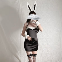 Load image into Gallery viewer, Cute Sexy Lingerie Velvet Women Strap Dress Plush Erotic Costumes Bunny Girl Cosplay Kawaii Sweet Uniform Temptation Nightclub