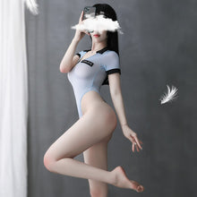Load image into Gallery viewer, Deep V See Through Bodysuit Halloween Porn Party Cosplay Police Playsuits Sexy Cop Adult sexual Fantasy Role Play Police Costume