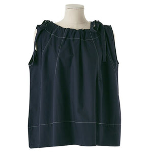 Design Sleeveless Shoulder Bow Sweet Women Blouse Simple Korean Japan Style O Neck Shirts Women Loose Elegant Soft Blusas Mujer