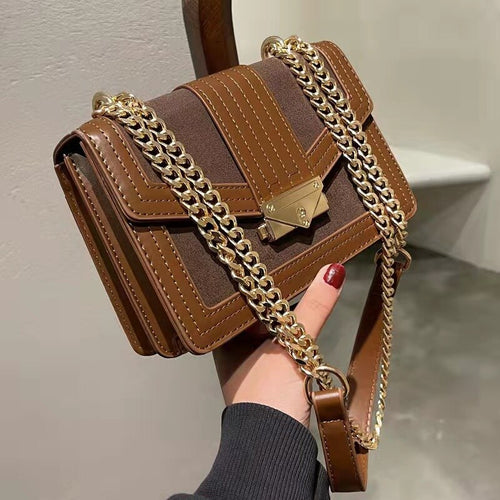 Designer de luxo marca esfrega couro corrente aleta bolsa ombro para as mulheres inverno sacos crossbody bolsas festa e bolsas 2