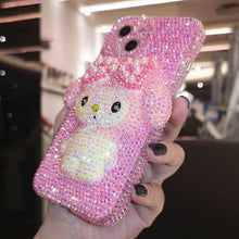 Load image into Gallery viewer, Diamond 14 Pro Max Melody for Phone Model Cute Girl iPhone 12 Pro Max Phone Cover 11 Handmade Crystal Case iPhone 13 Pro