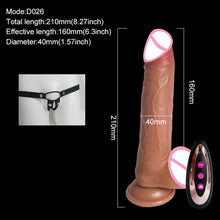 Load image into Gallery viewer, Dildo realistic penis vibrator sexy toys strap on telescopic dick suction cup dildo anal vibrators sex machine dildio for women