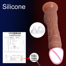 Load image into Gallery viewer, Dildo realistic penis vibrator sexy toys strap on telescopic dick suction cup dildo anal vibrators sex machine dildio for women