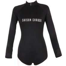 Load image into Gallery viewer, Diving One Piece Swimsuit Solid Long Sleeve Women Swimwear Bathing Suit Rash Guard Surfing Swimming Suit Rashguard