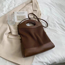 Load image into Gallery viewer, Dobrável grande listra bolsa de ombro para as mulheres  inverno hit quente crossbody saco embreagem feminina designer bolsas