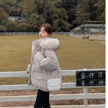 Load image into Gallery viewer, Down Cotton Jacket Female Bread Clothes Loose Hooded Coat 2021 New Winter Korean Version Thickened Students Short Warm Parka