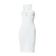 Load image into Gallery viewer, Dresses For Women 2022 Summer Skinny Sexy Black Halter Casual Evening Party Prom Mini Dress Vestidos Irregular Outfits Clothes