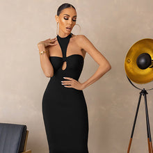 Load image into Gallery viewer, Dresses For Women 2022 Summer Skinny Sexy Black Halter Casual Evening Party Prom Mini Dress Vestidos Irregular Outfits Clothes