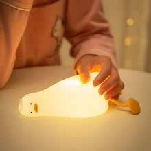Load image into Gallery viewer, Duck Nightlights Led Night Light Duckling Rechargeable Lamp USB Cartoon Silicone Children Kid Bedroom Decoration Birthday Gift
