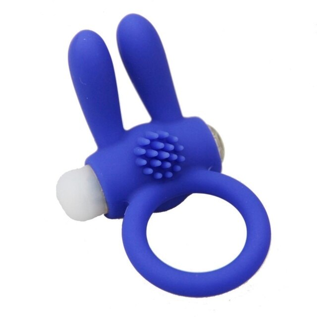 Durable rabbit penis ring vibrator cock cage cockring clitoris massager vibrating masturbation Cocking delay ejaculation sex toy