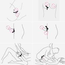 Load image into Gallery viewer, Durable rabbit penis ring vibrator cock cage cockring clitoris massager vibrating masturbation Cocking delay ejaculation sex toy