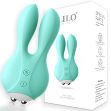 Load image into Gallery viewer, Electric Shock Rabbit Vibration Masturbation Device Fake Penis for Adult Female Fun вибратор  Vibrater  Adult Sex Toys  Dildo