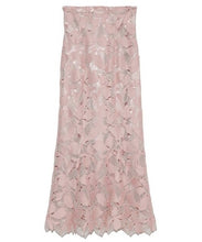 Load image into Gallery viewer, Elegant Embroidery Hollow Out Lace Skirt Elegant High Waist Bodycon Skirts Women 2022 Autumn Winter New Japan Style Faldas Mujer