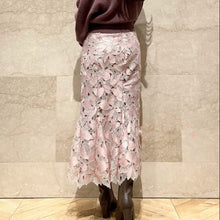 Load image into Gallery viewer, Elegant Embroidery Hollow Out Lace Skirt Elegant High Waist Bodycon Skirts Women 2022 Autumn Winter New Japan Style Faldas Mujer