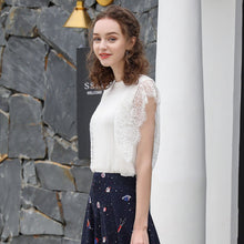 Load image into Gallery viewer, Elegant Female Summer Top Lace T Tee Shirt Femme Shirts Feminina For Women Tops Friends Tees Tshirt Korean Style Clothes Vogue