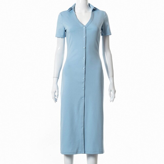 Elegant Knitted Bodycon Midi Skirt Dress Women Summer 2021 Casual Vacation Party Short Sleeve Fashion High Slit Long Dresses