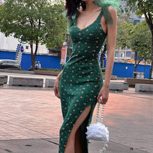 Load image into Gallery viewer, Elegant Retro Print Sleeveless Sexy Slit Tie Cut-Out Maxi Dress Party Club 2022 Fashion Summer Dresses Bodycon Outfits Vacation