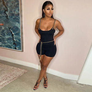 Elegant Sexy Bodysuit Women Spaghetti Strap Bodycon Combishort Jumpsuit Shorts 2021 Summer Woman Playsuit Rompers Streetwear