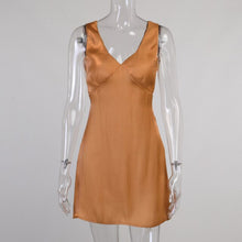 Load image into Gallery viewer, Elegant Sexy V Neck Bodycon White Stain Dress Women Bandage Party Brithday Casual Short Mini Dresses 2021 Summer Beach Sundress