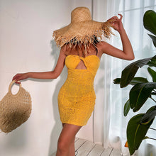 Load image into Gallery viewer, Elegant Sleeveless Sexy Chain Halter Tie Cut-Out Mini Dress Party Club Backless Fashion Summer Dresses Bodycon Outfits Vacation