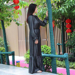 Embroidery Moroccan Kaftan Modest Abayas Caftan Bangladesh Turkish Dresses Women Muslim Long Maxi Dress Evening Abaya Robe Dubai