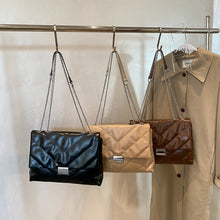 Load image into Gallery viewer, Embroidery Thread Big PU Leather Crossbody Bags for Women 2022 Hit Trend Branded Trending Chain Side Bag Shoulder Handbags