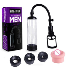 Load image into Gallery viewer, Enlarge penis pump penis enlargement vacuum pump penis trainer cock dick pro extender male massager pump sex toys for men penis