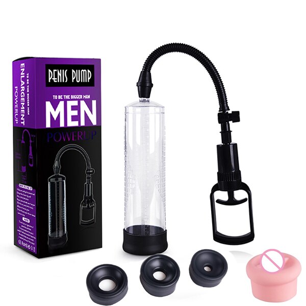 Enlarge penis pump penis enlargement vacuum pump penis trainer cock dick pro extender male massager pump sex toys for men penis