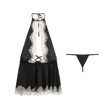 Load image into Gallery viewer, Erotic Lingerie Female Breastless Pajamas Sexy Temptation Halter Pajamas Sexy Dress for Sex Ropa Interior Femenina Sexy Erotica