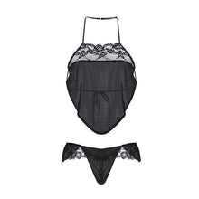 Load image into Gallery viewer, Erotic Lingerie Satin Lace See-Through Pantyhose Open-Ended Seduction Passionate Uniform Babydoll Lingerie Lenceria Erotica Sexi