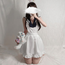 Load image into Gallery viewer, Erotic Lingerie Sexy Cute School Student Uniform Women Kawaii Backless Dress Sailor Collar Japan JK Costumes Role Play Set