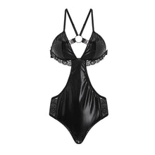 Load image into Gallery viewer, Erotic Lingerie Sexy Open Leather Uniform Seduction Set Sex Outfits for Women Stripper Clothes Cosplay Maid&#39;s Education Costume