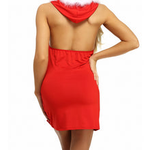 Load image into Gallery viewer, Erotic Lingerie Women&#39;s Underwear Hooded Halter Neck Porno Robe Dress G-String Christmas Underwear Baby Doll Costumes Sleepwear