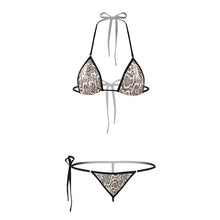Load image into Gallery viewer, Erotic Nightclub Sex Biquini Adult Porno Party Bikini 2 Piece Set Women Cobra Snake Print Bandage Bikinis String Sexy Bikini Set