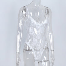 Load image into Gallery viewer, Erotic Teddies Bodysuit One Piece V-neck Lingerie Sexy Women Floral Lace Sexy Body Suit Plus Size Porno Costume Intimates