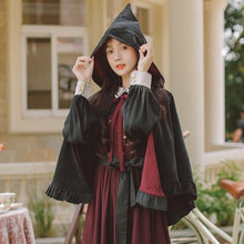 Load image into Gallery viewer, European American Retro JK Preppy Style Dress Women Sweet Cute Lolita Uniform Dress Fall Ruffled Puff Kawaii Dress Femme Autumn