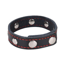 Load image into Gallery viewer, Exotic Accessories of Leather Bondage Penis Tock Ring for Male Cock Ring Gaine Penis Testicle Cage to Erection Enhancing