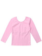 Load image into Gallery viewer, FEESHOW New Girls Ballet Dance Top Long Sleeved Dancing T-shirt Crop Top Kids Trainning Clothes Ballroom Show Costume
