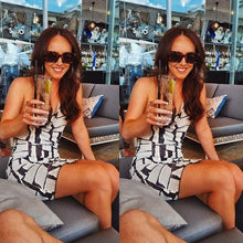 Load image into Gallery viewer, Fall Sexy Lace Up Halter Backless Dress For Women Night Club Party Elegant Printed Strap Short Mini Dresses Fashion Beachwear