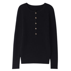 Fall winter women new 2021 slim-fit knit sweater casual wool sweater cashmere sweater round neck Top long sleeve Women sweaters
