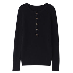 Fall winter women new 2021 slim-fit knit sweater casual wool sweater cashmere sweater round neck Top long sleeve Women sweaters