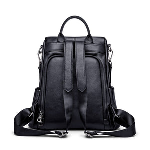 Famous Brand Women Backpack 100% Genuine Leather Causal School Bags Travel Cowskin Female Shoulder Bag Backpacks#Z186