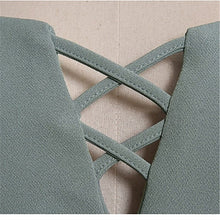 Load image into Gallery viewer, Fashion Casual Dress Women High Quality Square Collar Short Sleeve Knee-Length Dress 2020 Autumn New Solid Slim Bodycon Dresses