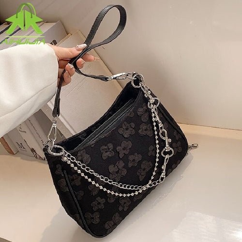 Fashion Chain Handbags for Women 2022 The New Designer Casual Shoulder Bag Luxury High Capacity Ladies Messenger Bags and Purses