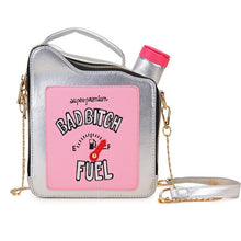 Load image into Gallery viewer, Fashion Fun Embroidery Letters Gasoline Bottle Crossbody Bag for Women Purses and Handbags Shoulder Chain Bag Girl&#39;s Purses