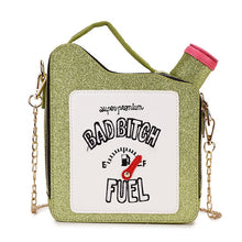 Load image into Gallery viewer, Fashion Fun Embroidery Letters Gasoline Bottle Crossbody Bag for Women Purses and Handbags Shoulder Chain Bag Girl&#39;s Purses