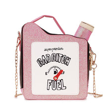 Load image into Gallery viewer, Fashion Fun Embroidery Letters Gasoline Bottle Crossbody Bag for Women Purses and Handbags Shoulder Chain Bag Girl&#39;s Purses