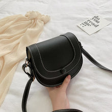 Load image into Gallery viewer, Fashion New Women Crossbody Shoulder Bag Retro Saddle PU Leather Small Purse Ladies Pure Color Bags
